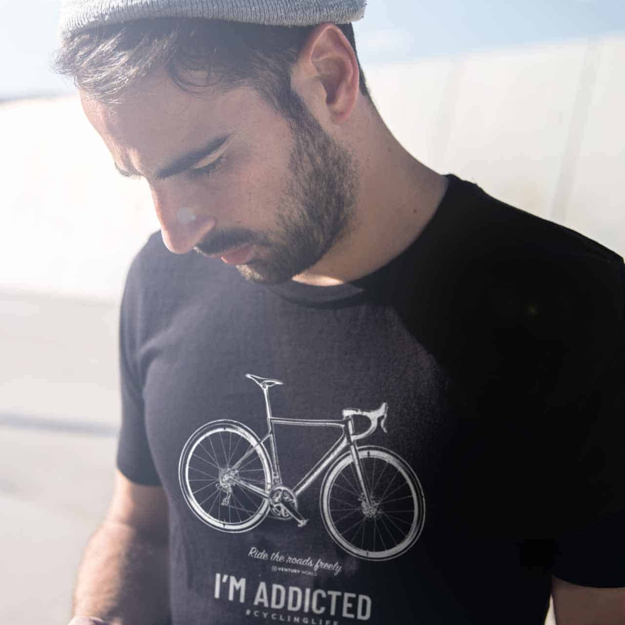 t-shirt cycling life addiction